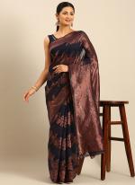 Cotton Brown Casual Wear Weaving Saree